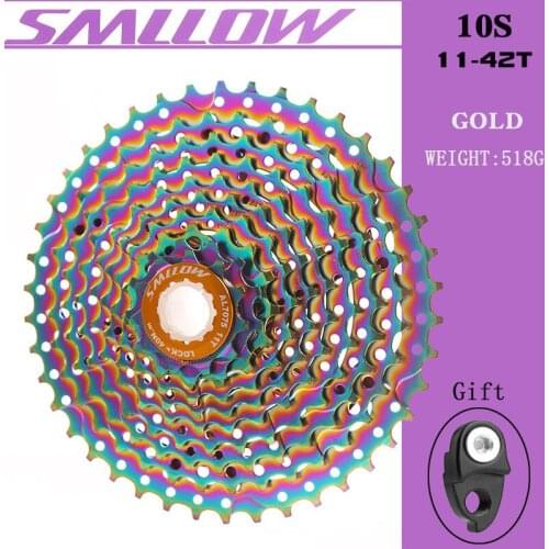 SMLLOW MTB Road Bike 10 Speed Bike Freewheel Cassette 10S 11-42T Deore MTB Bike 10Speed Freewheel Bicycle Part