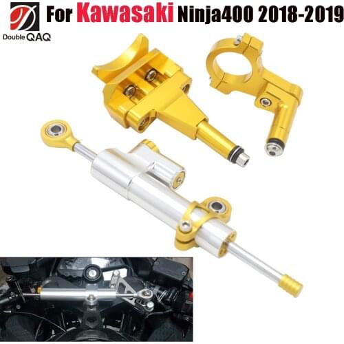Motorcycle Steering Damper Bracket Stabilizer For Kawasaki Ninja 400 Ninja400 2018-2019 Stabilize Safety Control