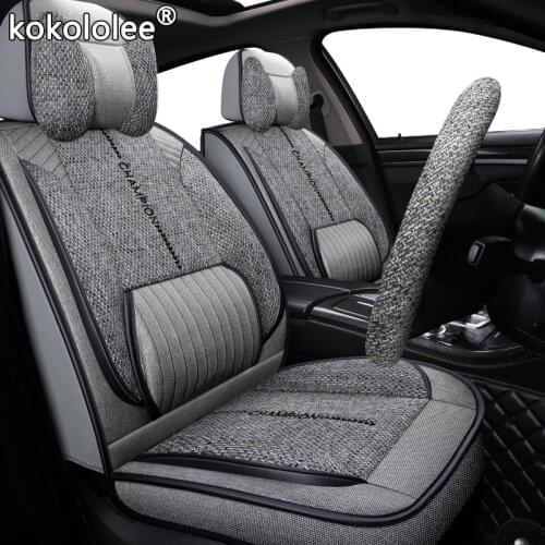 Kokololee fabric car seat cover For kia rio 3/4 alfa romeo 159 chrysler 300c geely atlas volvo v50 seat ateca car seat protector