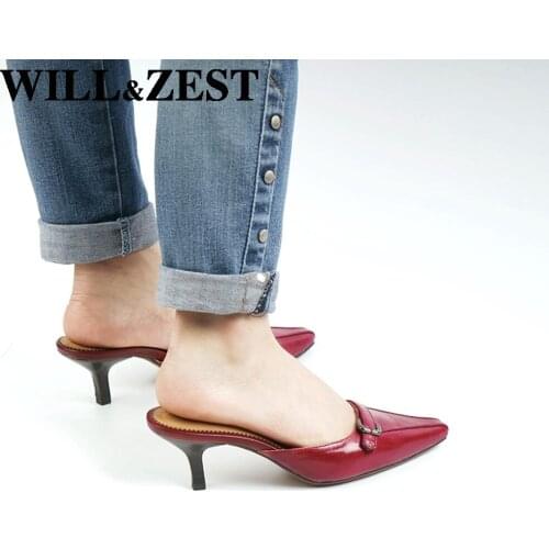 Will&Zest Sandals Mules Women Summer New Bridal Footwear Slides Woman Pumps Slippers Of Fish Female High Heels Wedding Flip Flop