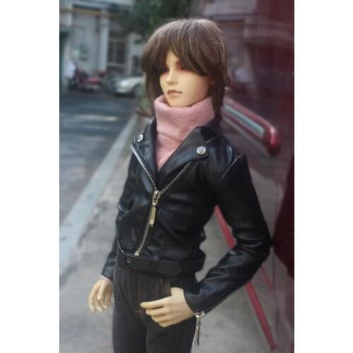 1/4 1/3 BJD doll leather jacket coat clothes Accessories for BJD/SD ID72 Strong uncle,not include doll,shoes,wig and other E2612