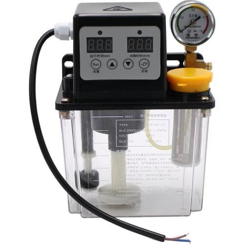 1PC 220V Automatic Lubricating Oil Pump 1L 2L CNC Lathe Machine Lubricator Electric Lubricating Oil Pump