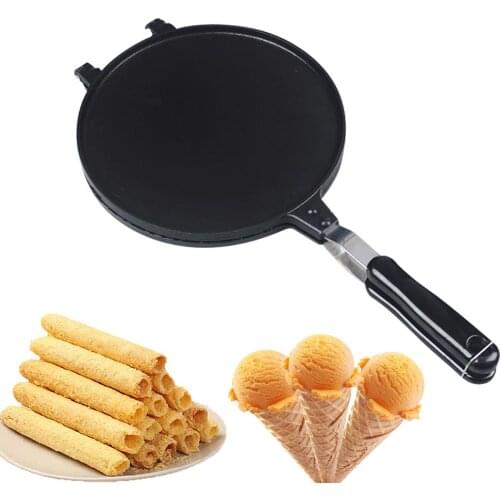 17 Cm Crispy Egg Roll Bakeware Household Kitchen Gas Mold Commercial Ice Cream Cone Maker Parts Crispy Roll Machine Baking Tool