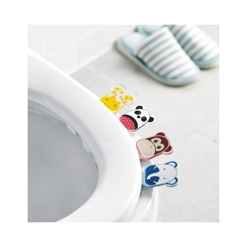 4Pcs/Portable Foldable Small Toilet Seat Cover Lifter Sanitary Closestool Seat Cover Lift Handle for Travel Home Bathroom