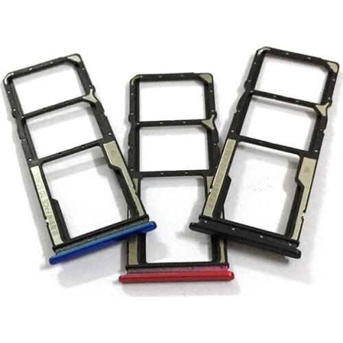 50PCS Sim Tray Holder For Xiaomi Redmi 8A Redmi8A SIM Card Tray Slot Holder Adapter Socket Repair Parts