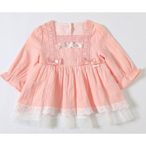 Newborn baby girl dress Lolita Style lace baby wedding party dress ball gown girls clothes 0-3Y
