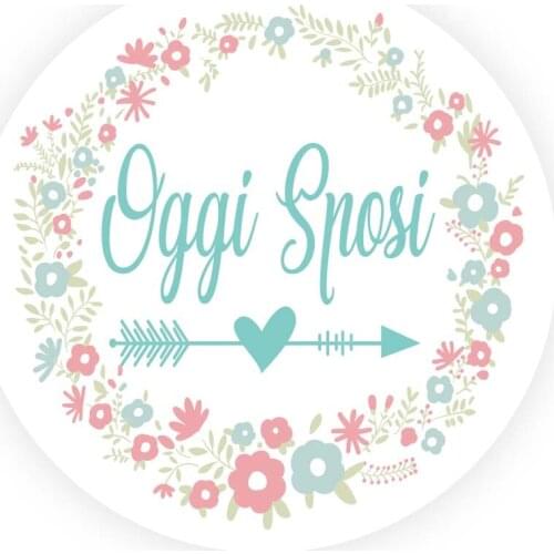 DouxArt 100pcs Wedding Stickers Oggi Sposi, 40mm Arrow Garland Bomboniere Wedding Marriage Communion Labels Seals V916