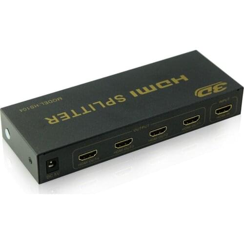 HDMI Splitter 1 input 4 output 3D HD video Computer 4K with audio 1080P HDMI Adapter