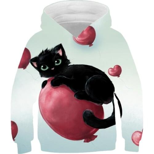 2021 Mens Two-piece Cat Sweatshirt Long Sleeve 3D Hoodie Pullover Jacket Hoodie Confidante Jacket