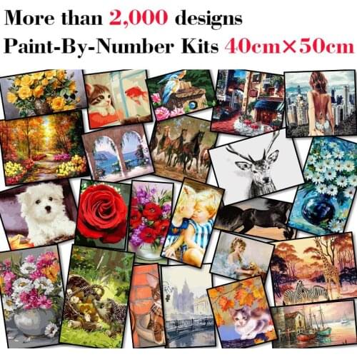 Mileelife Paintting By Numbers for Kids Adults DIY Beginner Oil Painting Kit Home Decoration