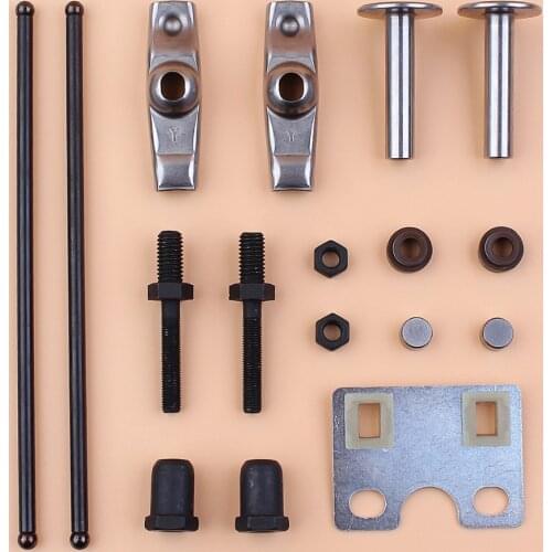 Valve Push Rod Guide Plate Rocker Arm Lifter Tappet Stem Seal Kit For Honda GX340 GX390 188F 5KW 6.5KW Generator Engine Motor