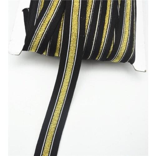 30Meter 2.5cm wide Knitting Stripes Sewing Pants Edge webbing strap for trimming ribbons lace cords clothing accessories