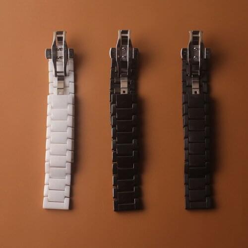 18/20mm/22mm Watchband new Strap For Samsung Galaxy watch 3/Active 2/46mm/42mm/ Gear S3 Ceramic bracelet Huawei GT/2/2E/Pro band