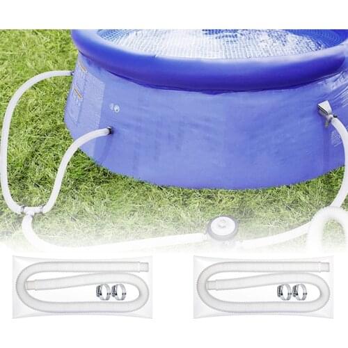 Swimming Pool Replacement Hose Set Long Filter Swimming Pool Pump Replacement Hose With 2/4 Metal Clamps Pool Pump Filter 1566