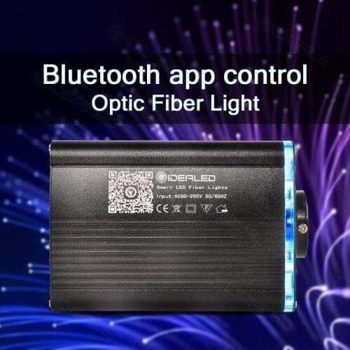 Optic Fiber Light Smart Bluetooth APP control RGBW Starry Sky Effect Ceiling Light Optic Fiber Cable for Car Decoration