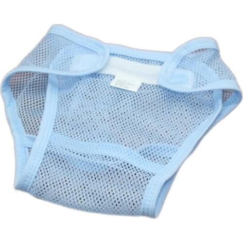 Magic Tape Breathable Baby Newborn Washable Mesh Diaper Cover Pants Reusable