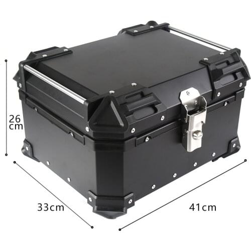 28L Motorcycle Top Rear Luggage Lock Tool Box Trunk Helmet Case Storage Product Locked Accessories Aluminum Universal Waterproof