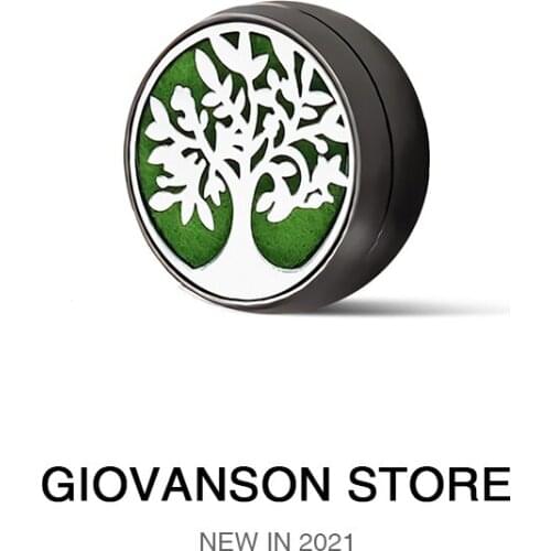 Brooch Tie Clips Charms Jewelry Making For Women Gift Stainless Steel Essential Oil Perfume Diffuser Locket Pendant Black 15mm