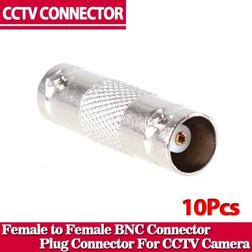 10pcs BNC Female to Female Inline Coupler Coax BNC Connector Extender for CCTV Camera Security Video Surveillance System