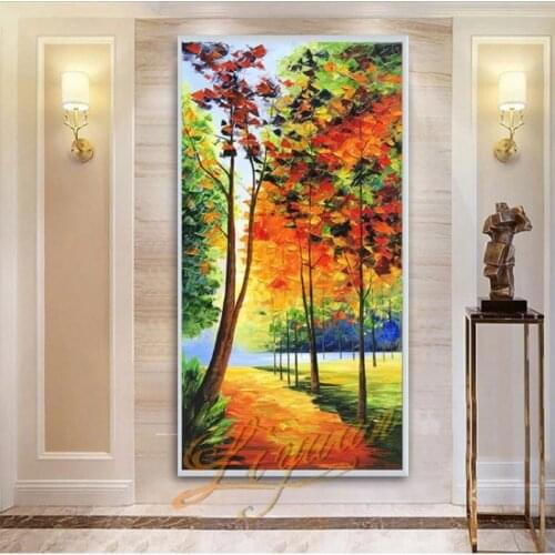 100% hand-painted abstract painting thick knife painting living room decoration oil painting posters decorativos aesthetic