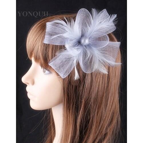 2PCS Women Cheap Loop Fascinators Hat For Girls Cap Wedding Crinoline Headwear Bridal Hair Accessories Event Hats PROMOTION P04