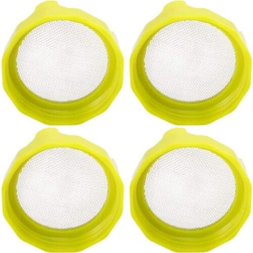 4PCS Mason Jar Sprout Lid Sprout Seeds Strainer Seed Sprouter Cover Kit Durable Curved Mesh For Sprouts Gg