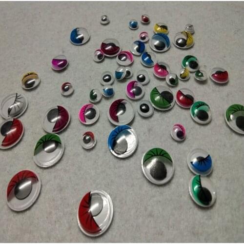 40pcs 10mm/15mm/20mm mixed colors plastic eyes for DIY felt animals DIY accessory