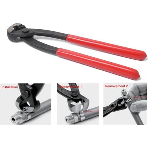 7.0-8.7mm Single Ear Plus Stainless Steel Hydraulic Hose 304 Stainless Steel Clamps O-clips Pipe Fuel Air W Ear Clamp Pincer