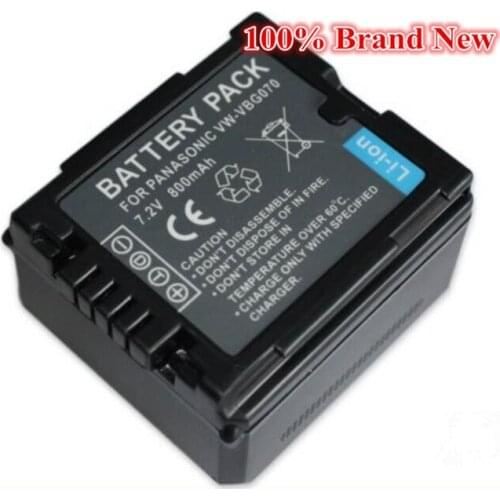 800mah 100% brand new Replacement Camera Battery For Panasonic VW-VBG070 VW-VBG130 VW-VBG260 SDR-H20 SDR-H28 SDR-H258 HDC-SD1