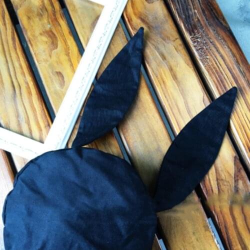 Cute Rabblit Ears Hat Girl Student Beret Cute Stylish Japanese Female Sweet Buds Cap Young Painter Black Solid Cap New