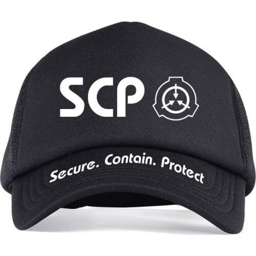 SCP Special Containment Procedures Foundation Baseball Cap Cosplay Unisex Sun Hat Student Caps Accessory Costume Prop Adjustable