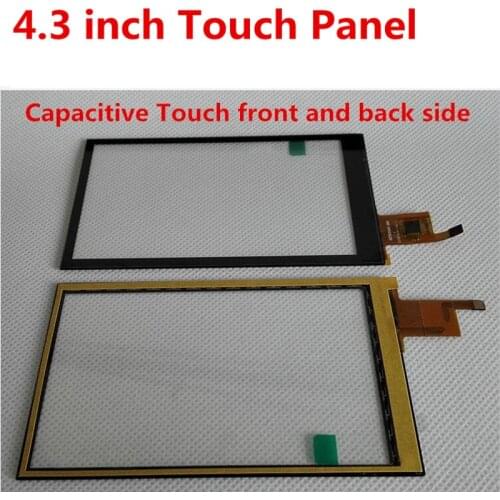 IPS 4.3inch TFT LCD module with adapter PCB base board Capacitive TP touch panel 480*800 screen display NT35510 driver MCU 8080