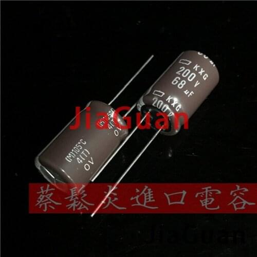 20pcs NEW NIPPON KXG 200V68UF 12.5x20MM NCC 68uf/200v electrolytic Capacitor 68UF 200V CHEMI-CON kxg 200v 68uf