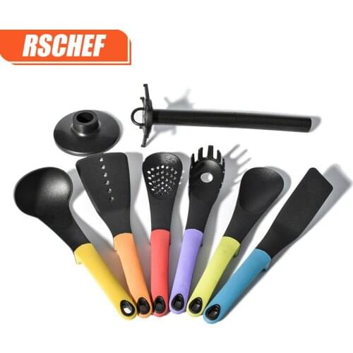 Kitchen utensils nylon material 6 sets of high temperature non-stick soup pot spatula Cooking Tool Sets