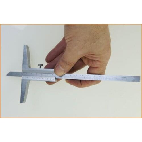 200 Metal Vernier Depth Caliper Metric Gauge Measuring Hand Tools