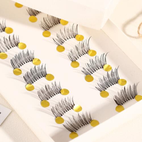 New 10 pairs/set Mini Half Corner Black Handmade False Eyelashes Natural Fake Eyelashes Lashes Extension Tools Makeup Supplies