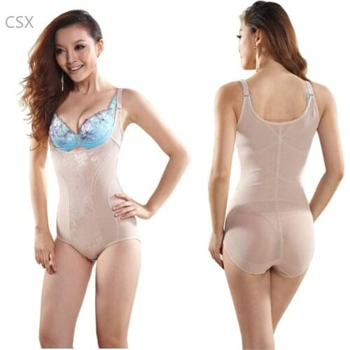 MwOiiOwM New Butt Lifter Shaper Tummy Suit Control Slimming Underwear Shapewear Cincher Full Body Shaper 2 Colors M-XXL 51