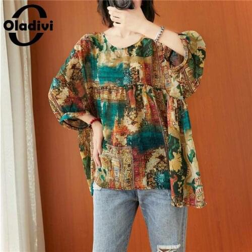 Oladivi Womens Chiffon Blouses
