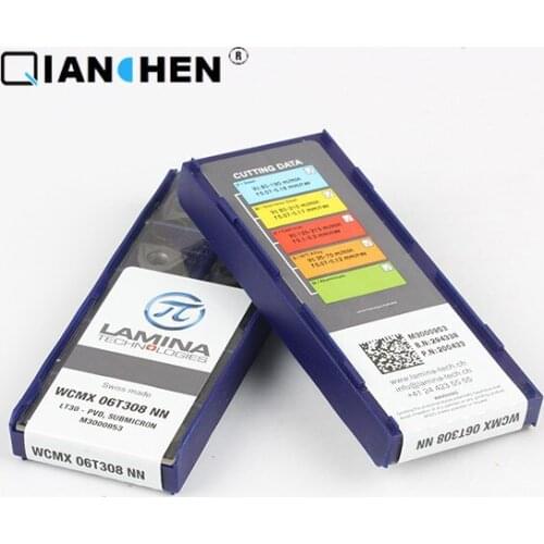Genuine original high quality high-performance LAMINA WCMX 06T308 NN LT30 (10pcs/lot) tungsten Carbide Cutting tools inserts