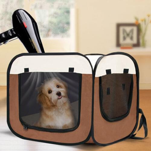 Portable Pet Dog Drying Box Folding Dogs Hair Dryer Blow Box Grooming House Bag Pet Dry Room Dog Cat Blow Box House Pet Car Bag