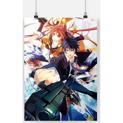 Anime Black Bullet Rentaro Satomi Enju Poster Canvas Painting Wall Art Decor Living Room Bedroom Study Home Decoration Prints