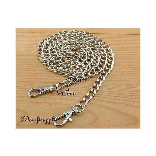 Bag chain purse chain for bag metal shoulder chain cross body strap chain nickel 106 cm Z31