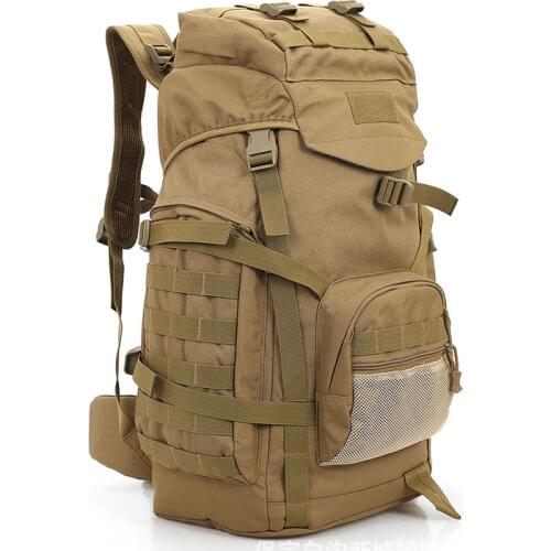 BOWTAC 60L Tactical Military Backpack Camping Rucksack Large Waterproof Backpack Camouflage Hiking Outdoor Bag Mountain backpack