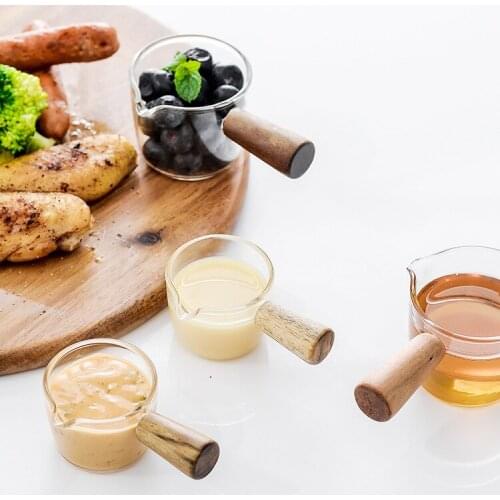 Handle sauce plate glass plate vinegar plate gravy dipping sauce snack tomato sauce bowl tableware mini milk jug sauce cup