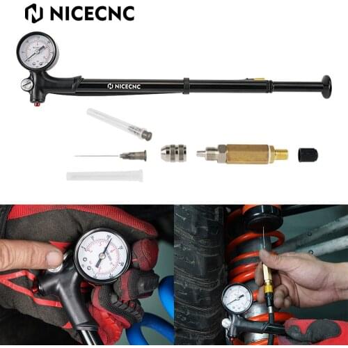 Universal Motorcycle Suspension Air Pump For ATV UTV Autocar Fork And Shork Pump 300 psi 100xkPa Suspension Air Shock Pump