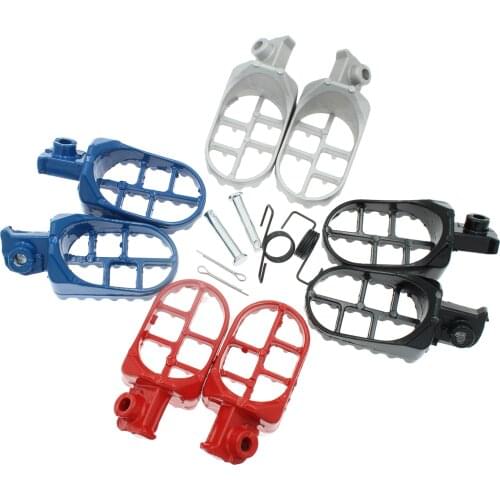 1 Pair Aluminium Footrest Foot Pegs Pedals For PW50 PW80 Dirt Bike Motocross Motorcycle