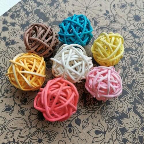 10pcs/3-5cm,Natural Dried Mini Rattan Ball, Dried Flower Ball for Wedding Party Home Decoration Accessories,DIY Gift Box Favor