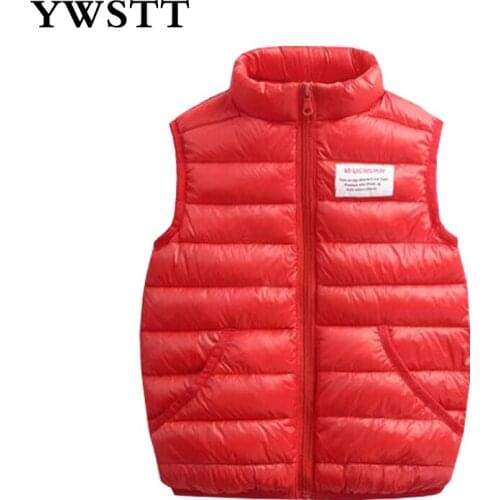 2016 boy and girl ultra light down jacket winter duck down jackets boys slim thin long sleeve parka zipper coats pockets solid