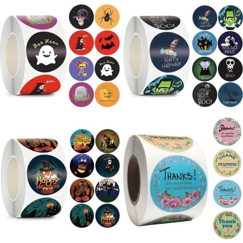 500Pcs/Roll Thank You Stickers Handmade Gift Seal Labels Sealing Stickers Labels Self-Adhesive Handicrafts Decor