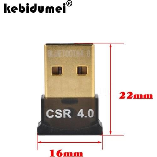 Kebidumei Bluetooth 4.0 Adapter Dongle USB 2.0 Wireless EDR Adaptor with 3Mbps for Laptop Notebook Tablet Computer wholesale